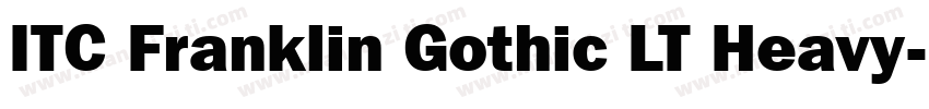 ITC Franklin Gothic LT Heavy字体转换